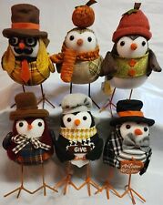 2021 Walmart Thanksgiving Fall Harvest Fabric Birds Complete Set Lot + Extra 1 picture