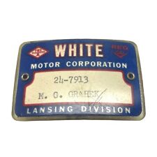 Vtg 1960s White Motor Diamond REO Corporation Lansing Division Employee Badge picture