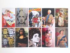 MR. BRAINWASH RARE ORIGINAL POP ART EXHIBITION EVENT POSTCARD PRINTS - SET OF 10 picture