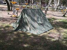 Turkish  Army tent Shelter Halves Zelthbahn Mountain Commando Tent Rare Type 2 picture
