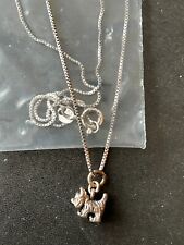 Vintage Silver Scotty / Scotty Dog Necklace with Chain picture
