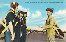 On the Ramp at the Flight Line Craig Field Selma Alabama AL c1940s Postcard picture