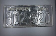1941 Missouri License Plate, 802-320 picture