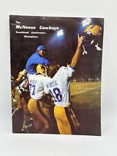 1980 McNeese state Football media Guide Leonard Smith Buffalo Bills HOF picture