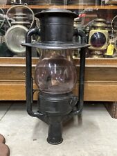 EARLY Antique Vintage DIETZ No.3 GLOBE TUBULAR STREET Pole LAMP Light BIG & RARE picture