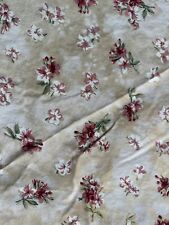 Vintage Waverly Fontanelle Yellow Floral Fabric Remnant 42”x51” picture