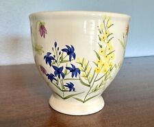 Vintage Footed Floral Planter Hand-painted 5”x5.25” picture