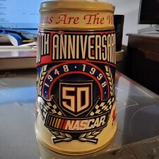 BUDWEISER NASCAR - 50TH ANNIVERSARY STEIN - 1948 - 1998 - picture
