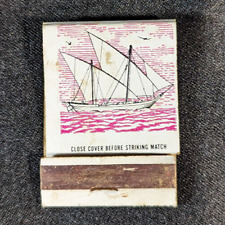 VINTAGE Matchbook Cover ARABIAN DHOW, Ancient Sea craft picture