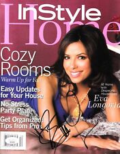Eva Longoria autographed signed autograph auto 2005 In Style Home magazine (JSA) picture