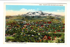 BIRD’S-EYE VIEW of TRINIDAD, COLO. & FISHER’S PEAK from SIMPSON’S REST - 1930 picture