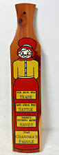 Vintage Grandma's Paddle Discipline Wooden Sign Souvenir Wall Hanging picture