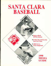 1990 University of Santa Clara Baseball college guide bxb picture