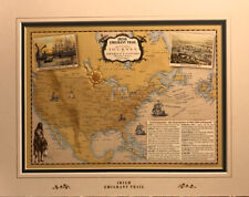The Irish Emigrant Trail Decorative Map picture