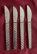 MIKASA Classic Weave 18/8 Stainless Steel Dinner Knives Set Of 4 picture
