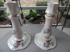 Lenox Porcelain Serenade Pattern Decorative Candle Holders picture