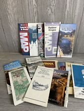 Lot of 15 Vintage Road Maps Various States Oregon Montana Nevada Wyoming picture