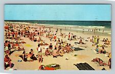 Miami FL-Florida, Miami Beach, Atlantic Ocean, Sun Bathers, c1957Postcard picture