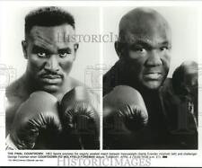 Press Photo Boxers Evander Holyfield and George Foreman - hps22898 picture