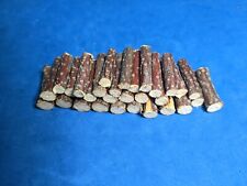 Village Accessories 30 Wood Logs Pile Fire Arts Crafts loose average 1 inch picture