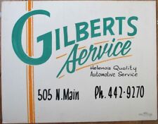 Helena, MT 1930s Hand-Painted Advertising Sign, Car Service Garage, Original Art picture
