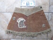 Rare Orig 1950's Girl's Rawhide DAVY CROCKET FRINGED PIONEER SKIRT, Outfit, GIFT picture
