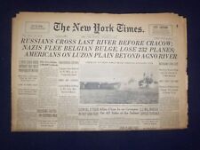 1945 JAN 15 NEW YORK TIMES - RUSSIANS CROSS LAST RIVER BEFORE CRACOW - NP 6653 picture