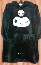 Sanrio Kuromi Hoodie Fluffy Fleece lining oversize Black Polyester size 4L picture