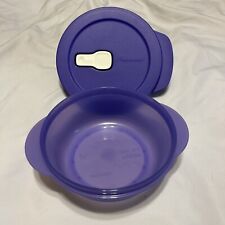Tupperware Round Crystalwave Microwave Bowl 2.5 Cup 600ml NEW Purple picture