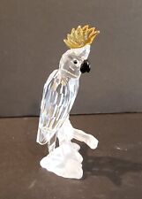 Swarovski Crystal - Cockatoo-  261635 - 3 1/4 inch bird on Frosted Glass Branch picture