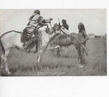 Plains Indians  Horn Weazel  sign talker  postcard  1915 RPPC picture