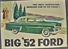 1952 Ford Brochure Crestline Mainline Customline Wagon Original 52 Not a Reprint picture