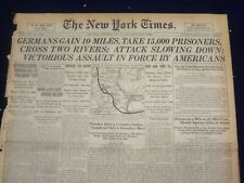 1918 MAY 29 NEW YORK TIMES - GERMANS TAKE 15,000 PRISONERS - NT 8185 picture