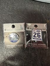 Tampa Bay Lightning Martin Marty St. Louis Retirement Pin WinCraft lot of 2 picture
