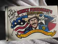 Signed Vintage Kinky Friedman for Texas Governor Salsa Set  picture