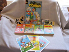 Lot Vintage Disney Donald Duck Comic Book, Postcards & Collectible Cards picture