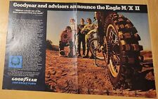 Vintage Motocross Team Yamaha Goodyear Tires 2-Page Print Ad Jimmy Weinert MX picture
