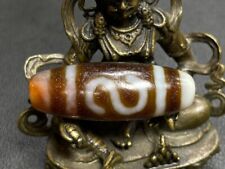 Tibetan Nepalese Himalayan Ancient agate Old Dzi Talisman eye Beads Amulet picture