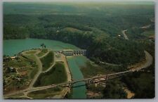 Kingsport TN Fort Patrick Henry Dam Aerial View c1960 Chrome Postcard picture