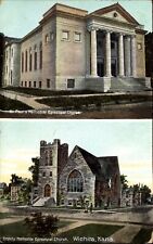 Trinity and St.Paul M. E. Wichita Kansas~c1910 to MINNIE GILCREESE Newton Kansas picture