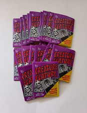 1973 ( 20 ) TOPPS CREATURE FEATURE FUN PACK SEALED WAX PACKS 🔥 HORROR 🔥 picture