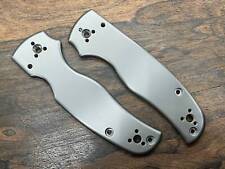 BRUSHED Black Zirconium Scales for SHAMAN Spyderco picture