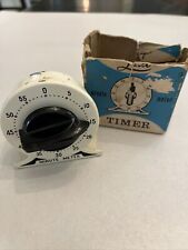 Minute Minder Metal Timer 1940’s Bakelite Handle Needs WorkVintage picture