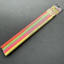 RARE Vintage 1991 Personality Pencils 4-Pack 