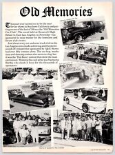 1989 Old Memories Car Club Show Roosevelt High East LA 1990 Lowrider 3 Page Ad picture