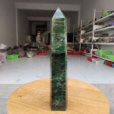 775g Natural Emerald Obelisk Tower Point Quartz Crystal mineral Healing Energy picture