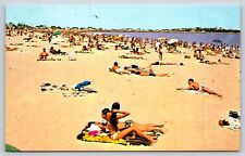 Vintage Postcard Hampton Beach New Hampshire Atlantic Shore H5 picture