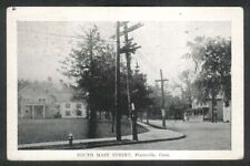 South Main Street Plantsville CT postcard 1920s picture