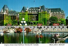Empress Hotel Inner Harbour Victoria British Columbia Canada Postcard picture