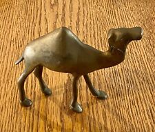 Vintage Solid Brass Camel Figurine - 4 Inches Tall - Animal Figure Decor picture